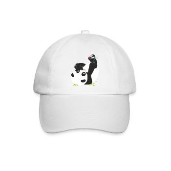 der Panda und mamz'elle libelle - Baseballkappe - Weiß/Weiß - Vorne