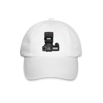 Spiegelreflex Kamera Geschenkidee Sonderangebot - Baseballkappe - Weiß/Weiß - Vorne