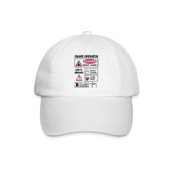 Kranführer - Baseballkappe - Weiß/Weiß - Vorne