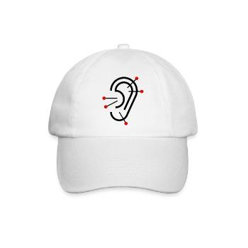 Akupunktur - Baseballkappe - Weiß/Weiß - Vorne