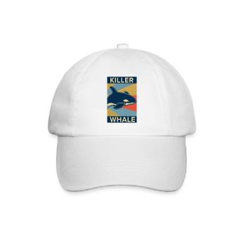 Killer Wal Orca Fisch Geschenk Meer Ozean Tier - Baseballkappe - Weiß/Weiß - Vorne