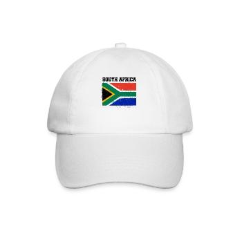 Südafrika - Baseballkappe - Weiß/Weiß - Vorne