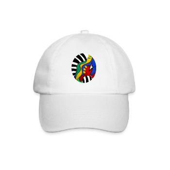 Abstrakte Kunst - Baseballkappe - Weiß/Weiß - Vorne