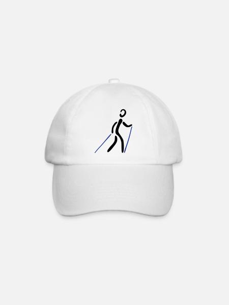 Nordic Walking 2C - Baseballkappe - Weiß/Weiß