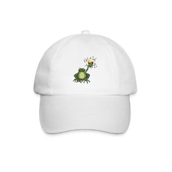 Froschkönig - Baseballkappe - Weiß/Weiß - Vorne