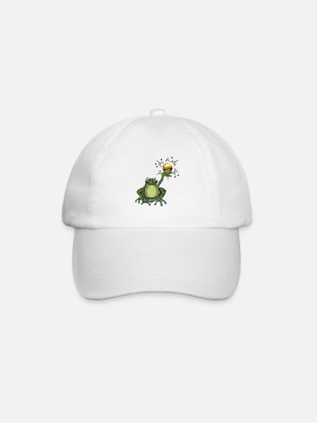 Froschkönig - Baseballkappe - Weiß/Weiß