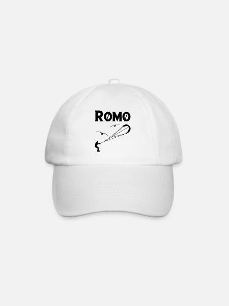 Dänemark Strand Meer Römö Romo Röm Urlaub Geschenk - Baseballkappe - Weiß/Weiß
