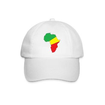 Africa - Baseballkappe - Weiß/Weiß - Vorne