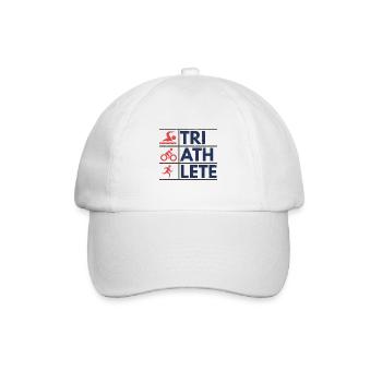 Triathlet v2 - Baseballkappe - Weiß/Weiß - Vorne