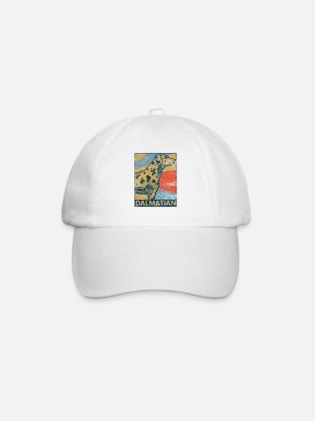 Dalmatiner - Baseballkappe - Weiß/Weiß