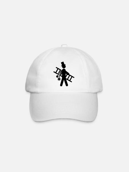 schornsteinfeger____f1 - Baseballkappe - Weiß/Weiß