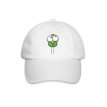 Lustiger Vogel - Baseballkappe - Weiß/Weiß - Vorne