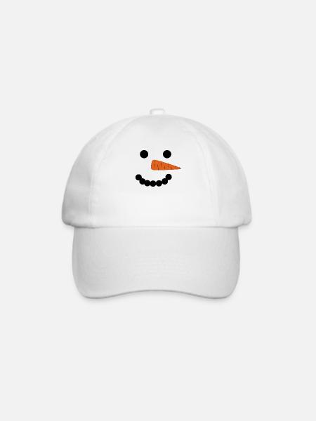 Winter Schneemann Apres Ski Hüttenzauber Schnee - Baseballkappe - Weiß/Weiß
