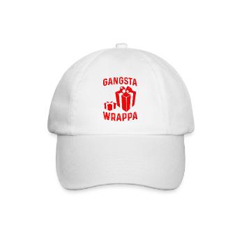 Gangsta Wrappa - Baseballkappe - Weiß/Weiß - Vorne