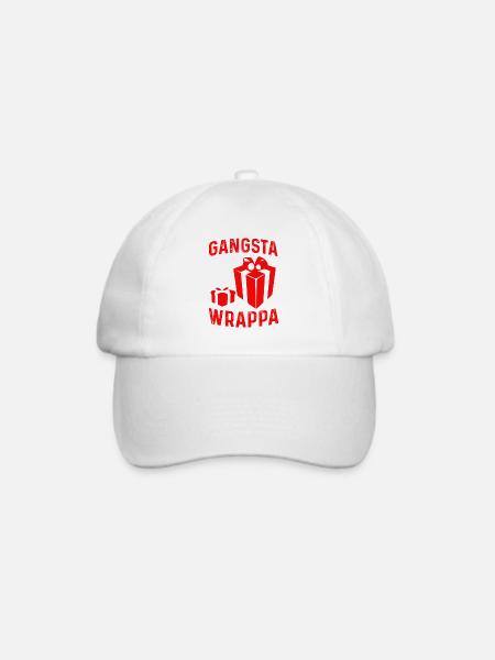 Gangsta Wrappa - Baseballkappe - Weiß/Weiß