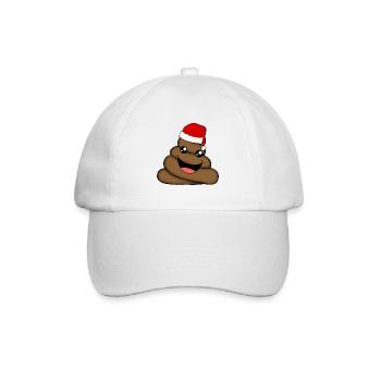 WEIHNACHTS-POOP - Baseballkappe - Weiß/Weiß - Vorne
