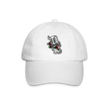 Musik - Baseballkappe - Weiß/Weiß - Vorne