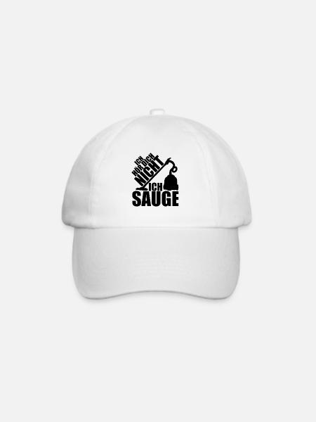 Ich hör dich nicht ich sauge Hausfrau Frau T-Shirt - Baseballkappe - Weiß/Weiß