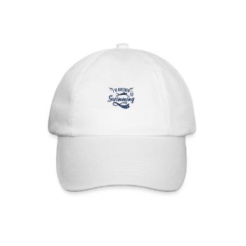 Schwimmen Schwimmer Schwimmerin - Baseballkappe - Weiß/Weiß - Vorne