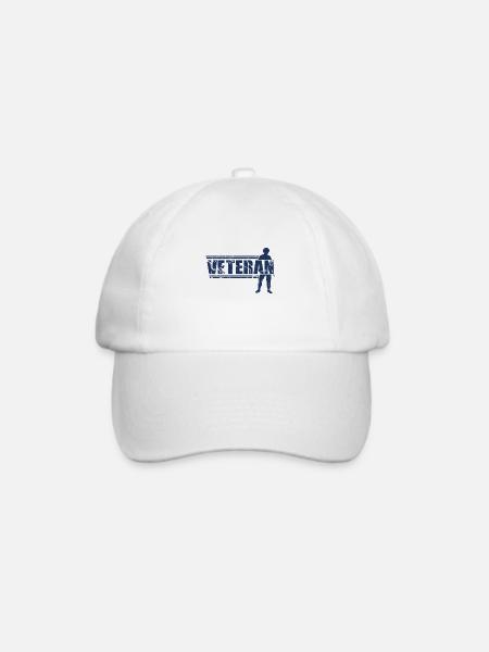 Veteranen - Baseballkappe - Weiß/Weiß