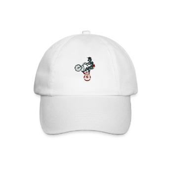 BMX BMXer - Baseballkappe - Weiß/Weiß - Vorne
