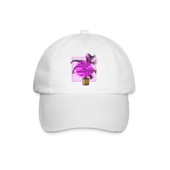 Vaporwave-Anlage - Baseballkappe - Weiß/Weiß - Vorne