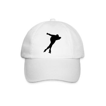 schlittschuhlaufen - Baseballkappe - Weiß/Weiß - Vorne