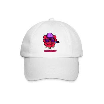 Rap Himbeere - Baseballkappe - Weiß/Weiß - Vorne
