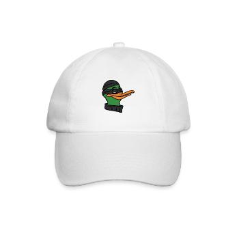 Duck Robber , Ente Räuber - Baseballkappe - Weiß/Weiß - Vorne