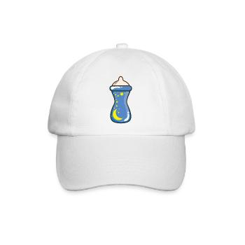 Niedliche Babyflasche - Baseballkappe - Weiß/Weiß - Vorne