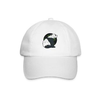 Pandabär - Baseballkappe - Weiß/Weiß - Vorne