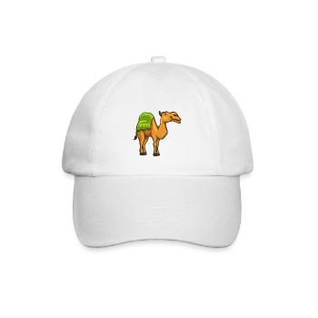 Kamel Kamele Tierliebe Liebhaber Geschenk - Baseballkappe - Weiß/Weiß - Vorne