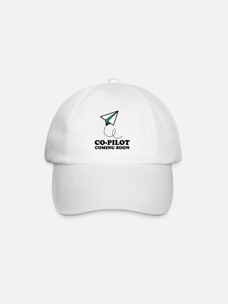 Pilot - Co-Pilot Coming Soon - Baseballkappe - Weiß/Weiß