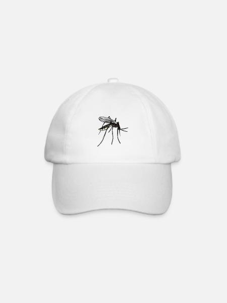 Moskito Mücke Insekten - Baseballkappe - Weiß/Weiß