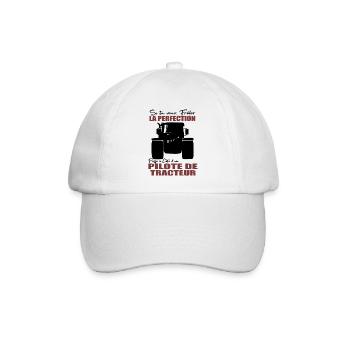 Farmer Shirt • Traktorfahrer • Geschenk - Baseballkappe - Weiß/Weiß - Vorne