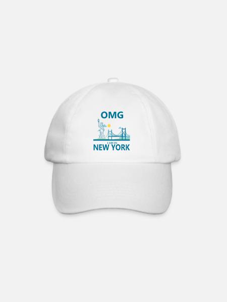 New York - Baseballkappe - Weiß/Weiß