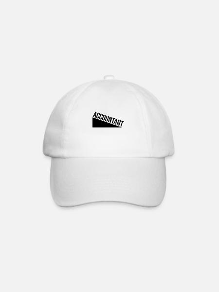 Buchhalter - Baseballkappe - Weiß/Weiß