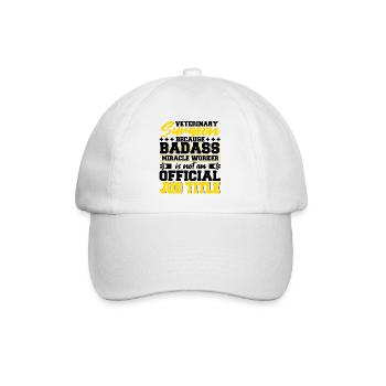 Veterinary Surgeon Profession Job Title - Baseballkappe - Weiß/Weiß - Vorne
