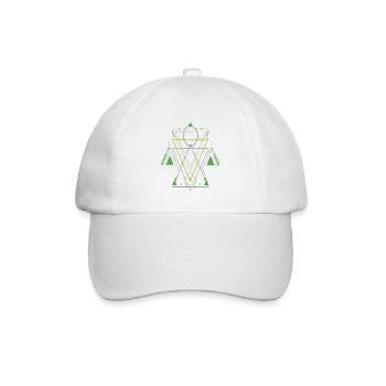 Geometrie - Baseballkappe - Weiß/Weiß - Vorne