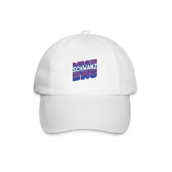 Nice Schwanz Bro - Baseballkappe - Weiß/Weiß - Vorne