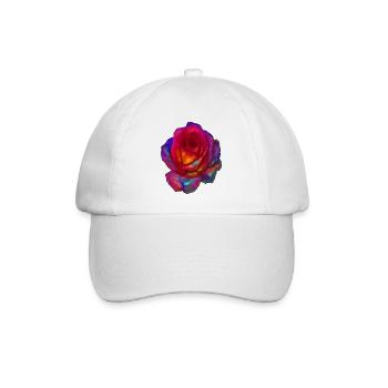 Rosa - Baseballkappe - Weiß/Weiß - Vorne