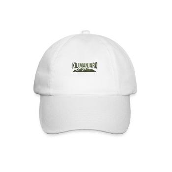 Berg Kilimanjaro Afrika Tansania - Baseballkappe - Weiß/Weiß - Vorne