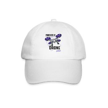 Drohnen - Baseballkappe - Weiß/Weiß - Vorne