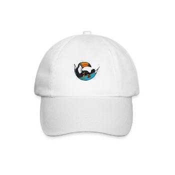 Tucan hammock Time Tucan Hängematte Zeit - Baseballkappe - Weiß/Weiß - Vorne