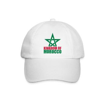 Königreich von Marokko - Baseballkappe - Weiß/Weiß - Vorne
