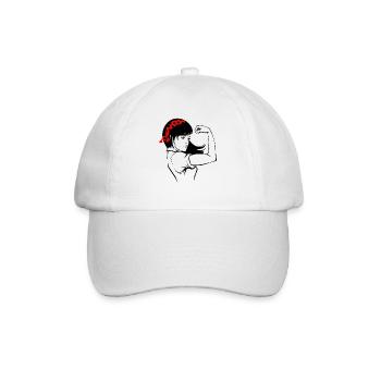 Frauenpower - Baseballkappe - Weiß/Weiß - Vorne