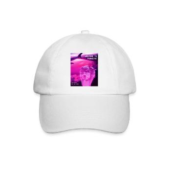 Ästhetische Vaporwave Angel Statue. Willkommen zu - Baseballkappe - Weiß/Weiß - Vorne