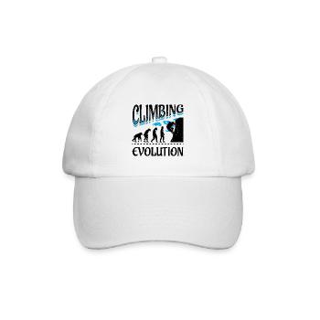 Evolution Climbing Klettern Bergsteigen Bergsport - Baseballkappe - Weiß/Weiß - Vorne