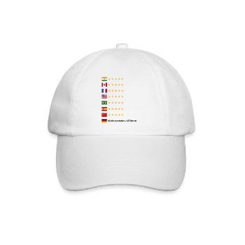 Typisch Deutsch Alman Deutschland Bewertung Spruch - Baseballkappe - Weiß/Weiß - Vorne