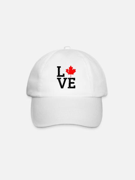Kanada Fan - Baseballkappe - Weiß/Weiß